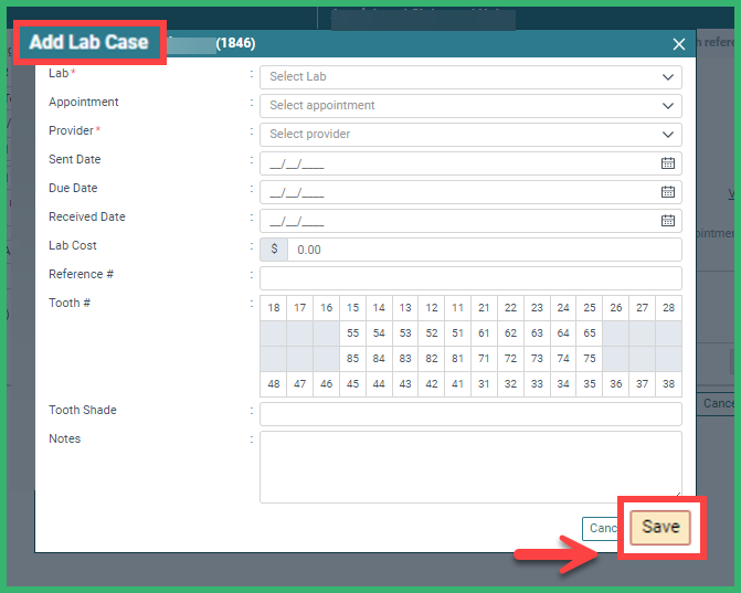 Create and Manage Lab Cases – CareStack
